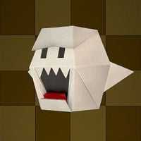 An origami Boo from Paper Mario: The Origami King.