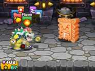 Bowser under the effect of the Sick status in Mario & Luigi: Bowser's Inside Story and Mario & Luigi: Bowser's Inside Story + Bowser Jr.'s Journey.