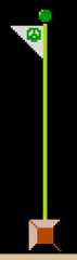 A Goal Pole in Paper Mario: Color Splash