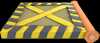 A floor platform which flips over when struck, from Paper Mario: Color Splash.