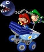 Artwork of Baby Mario and Baby Luigi for Mario Kart Double Dash!!