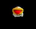Poochy running towards the camera.