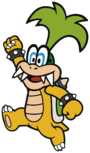 Iggy Koopa in Paper Mario: Color Splash.