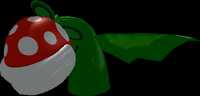 Model of the "Octopus Queen," an unused giant entity that looks suspiciously more like a Piranha Plant than a cephalopod of any sort from Super Mario Galaxy