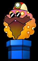 Artwork of Welderberg from Super Paper Mario