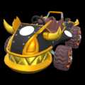 Monster tires (brown/spiky) on the Gilded King