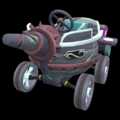 Wood tires (Mario Kart 8, gray) on the Warship