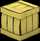 A small breakable crate from Paper Mario: Color Splash.