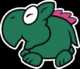 Wild Dino Rhino sprite from Paper Mario: Color Splash