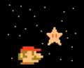 Mario with a Super Star.
