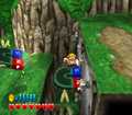 Wario standing on top of a Monstrous Magnet.