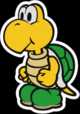 Koopa Troopa sprite from Paper Mario: Color Splash