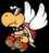 Red Paratroopa from Super Paper Mario.