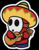 A Sombrero Guy from Paper Mario: Color Splash