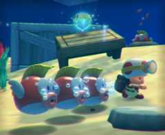 The illustration of Briny Bowl Swimming Hole in Captain Toad: Treasure Tracker.