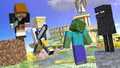 Two alternate outfits, Zombie and Enderman