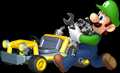 Luigi, with the Bolt Buggy