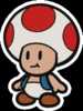 A Toad from Paper Mario: Color Splash.