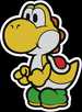 A Yellow Yoshi in Paper Mario: Color Splash.