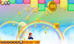 World 3-Rainbow in New Super Mario Bros. 2.