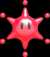 Artwork of the red Big Paint Star from Paper Mario: Color Splash