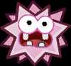 Sprite of a Flower Fuzzy from Paper Mario: The Thousand-Year Door