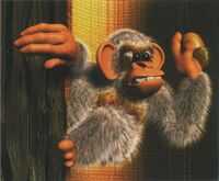 Artwork of a Minkey from Donkey Kong Country 3: Dixie Kong's Double Trouble!