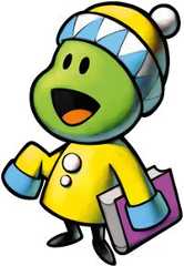 Artwork of a Pea from Mario & Luigi: Superstar Saga