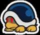 A Buzzy Beetle from Paper Mario: Color Splash