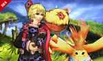 Shulk and Riki in Gaur Plain in Super Smash Bros. for Nintendo 3DS.