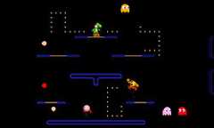 The Pac-Maze stage in Super Smash Bros. for Nintendo 3DS (used as the July 4th 2014 Miiverse "Pic of the day" post).