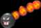 A sprite of a Flame Chomp from New Super Mario Bros. Wii.