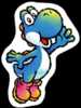 Sticker of a Blue Yoshi from Super Smash Bros. Brawl.