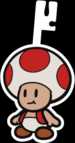 Red Chosen Toad sprite from Paper Mario: Color Splash.