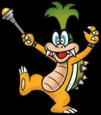 Artwork of Iggy Koopa from a Nintendo coloring book. The coloring book was included in the July 2015 edition of Japan's TV Video Game Magazine to commemorate the 30th anniversary of Super Mario Bros.