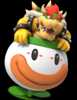 Artwork of Bowser riding his Koopa Clown Car in Mario Party Superstars