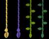 Various Ropes and ivy vines in Paper Mario: Color Splash.