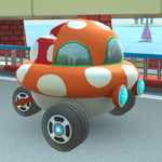 Mushroom-shaped car in Mario Kart Tour