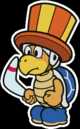 The Circus Bro sprite from Paper Mario: Color Splash.