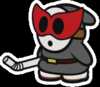 The Shy Bandit from Paper Mario: Color Splash.