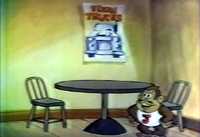 An advertisment for Tyson Trucks in the Saturday Supercade episode "Trucknapper Caper"