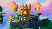 A Rabbid using a trampoline in Mario + Rabbids Sparks of Hope