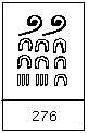 276 in Egyptian numerals