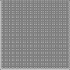 Rabbit sequence recurrence plot