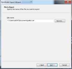 Certification Paths Window Certification Paths Window