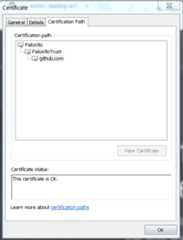 Certification Paths Window Certification Paths Window