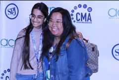 Saanvi, the Advocate Editor-in-Chief, with Tyana, the Excalibur Photography Editor. Photo Credit: Alana McCarthy Light