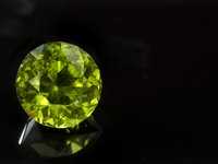 Faceted peridot, Cheviot Hills, Queensland
