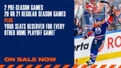 2 PRE-SEASON GAMES, 20 OR 21 REGULAR SEASON GAMES, PLUS YOUR SEATS RESERVED FOR EVERY OTHER HOME PLAYOFF GAME!* ON SALE NOW
