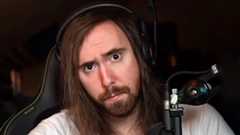 A picture of Asmongold from one of his live streams